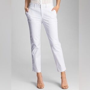 NWOT GAP Ultra Skinny Ankle Crop Pants DIY light blue and white size 0